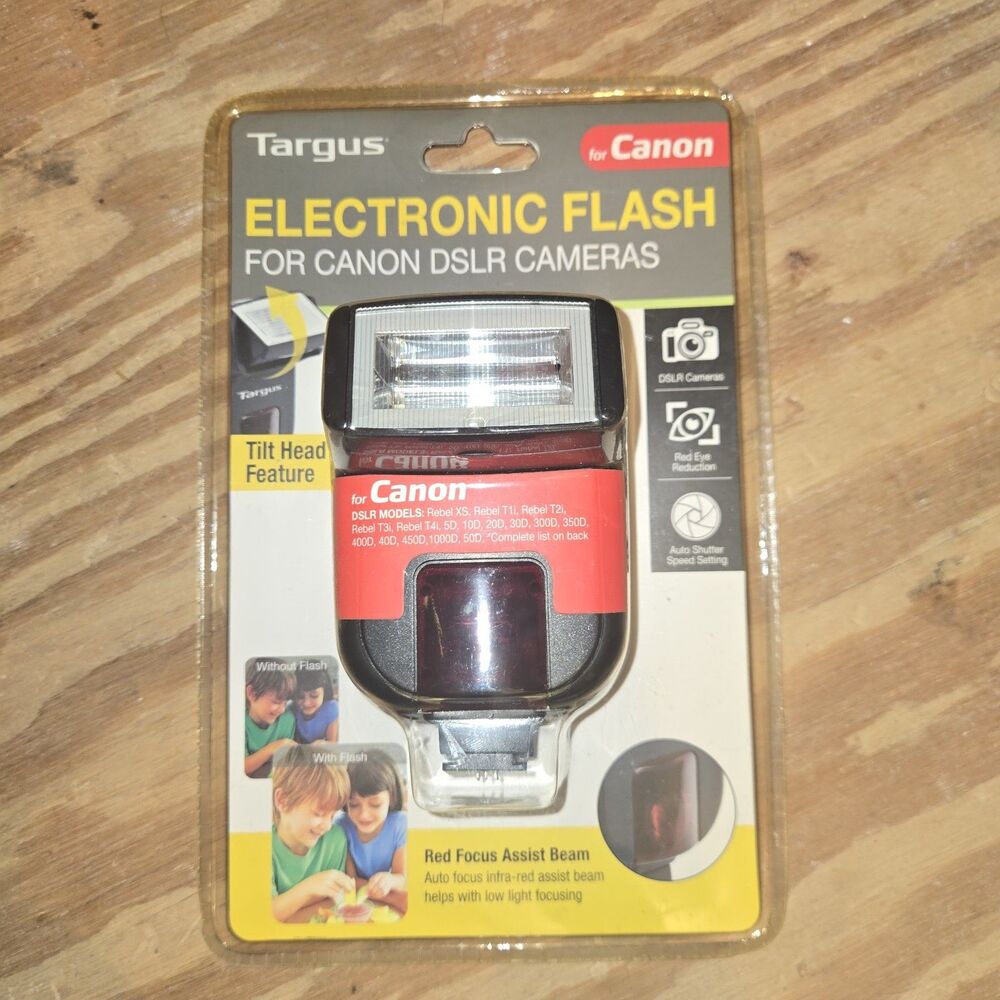 Targus Electronic Flash For Canon DSLR Cameras TG-DL20C NEW Sealed